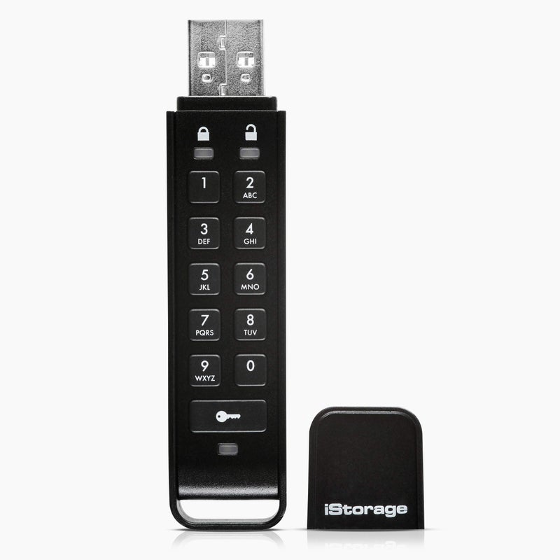 iStorage datAshur Personal2 8 GB | Secure Flash Drive | Password Protected | Portable | Military Grade Hardware Encryption - Image 1